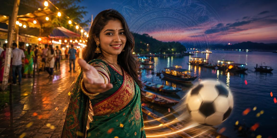রাঙামাটিতে রাতের বাজারে ফুটবল বেটিং উপভোগ করছেন একজন ব্যবহারকারী